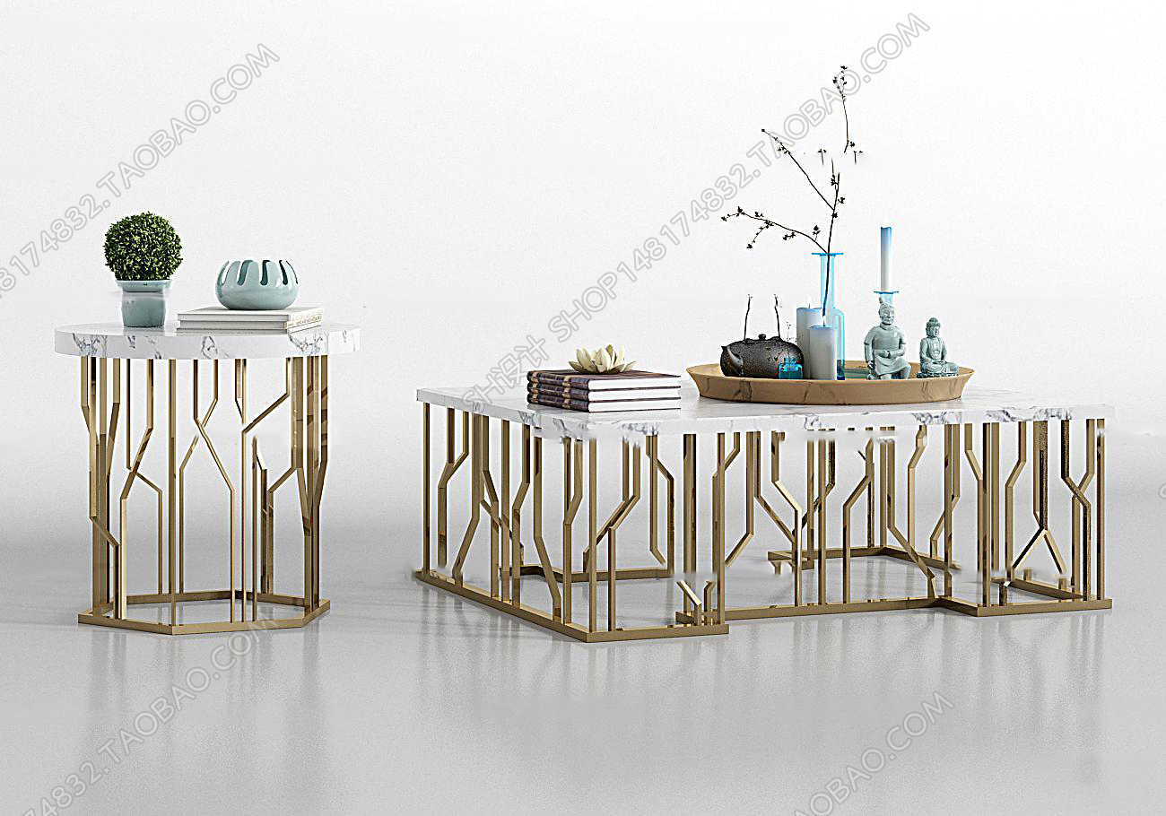 3DSKY MODELS – COFFEE TABLE 3D MODELS – 040 - thumbnail 1