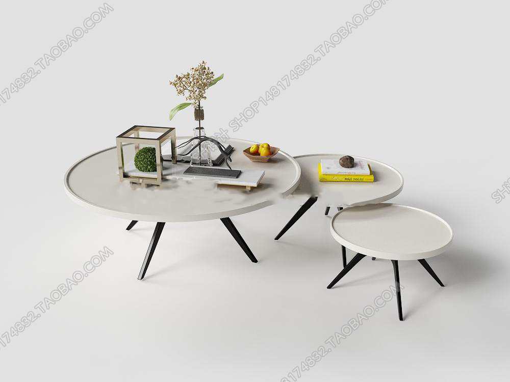 3DSKY MODELS – COFFEE TABLE 3D MODELS – 043 - thumbnail 1