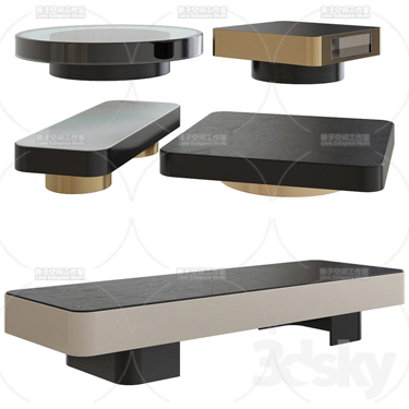 3DSKY MODELS – COFFEE TABLE – No.018 - thumbnail 1