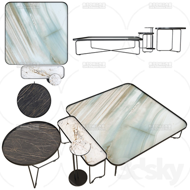 3DSKY MODELS – COFFEE TABLE – No.036 - thumbnail 1