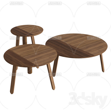 3DSKY MODELS – COFFEE TABLE – No.045 - thumbnail 1