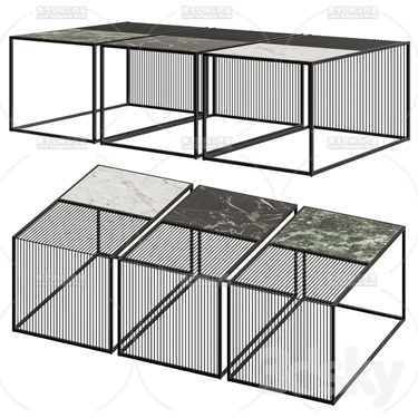 3DSKY MODELS – COFFEE TABLE – No.048 - thumbnail 1