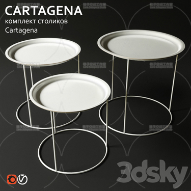 3DSKY MODELS – COFFEE TABLE – No.052 - thumbnail 1