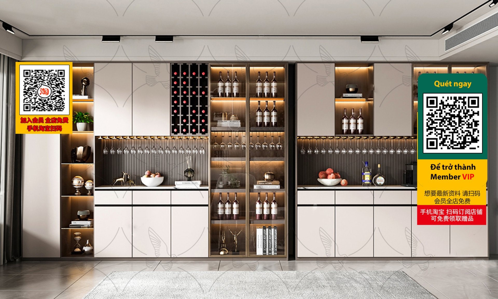 3DS MAX – INTERIOR – WINE SHOP – VRAY / CORONA – 3D MODEL – 4196 - thumbnail 1