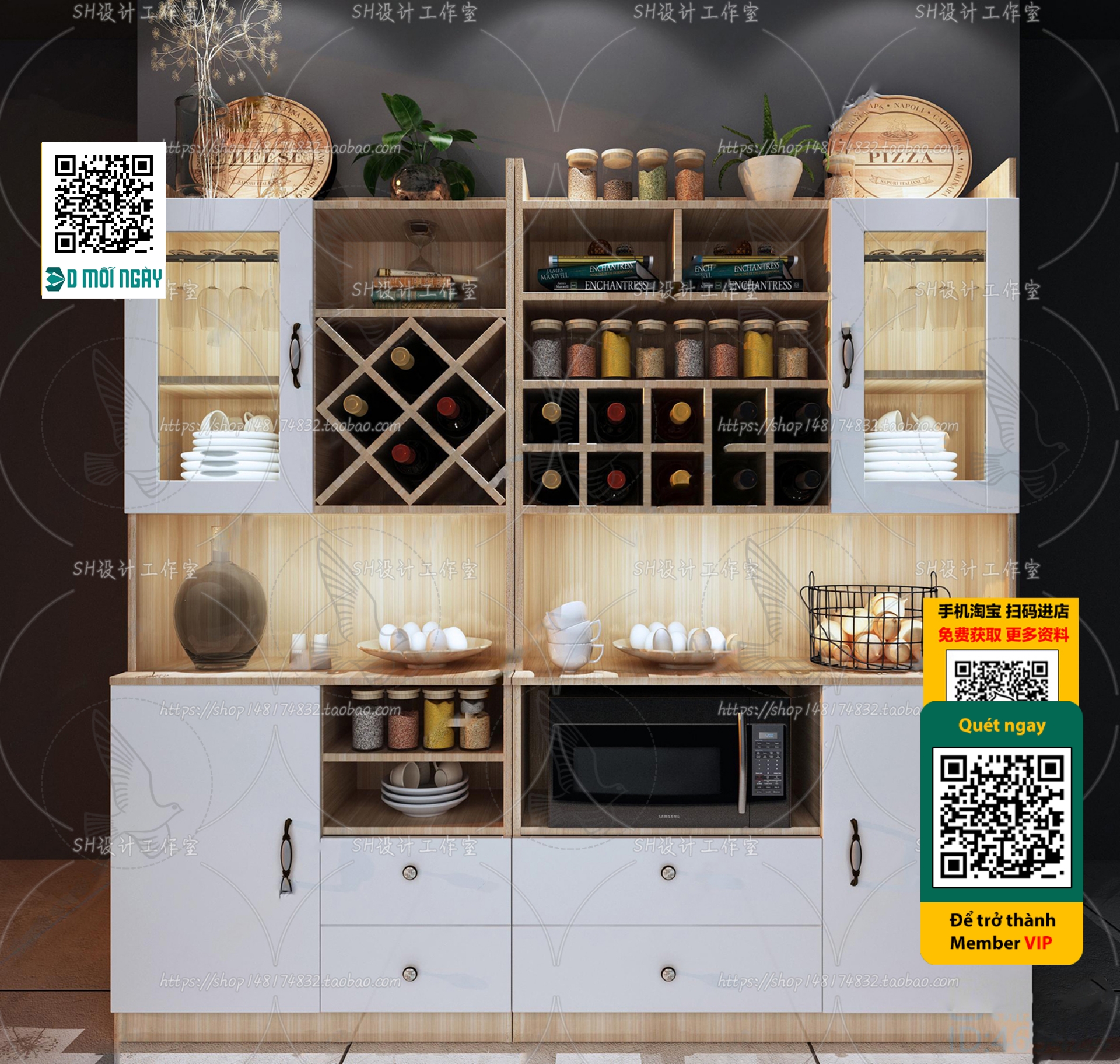 3DS MAX – INTERIOR – WINE SHOP – VRAY / CORONA – 3D MODEL – 5189 - thumbnail 1