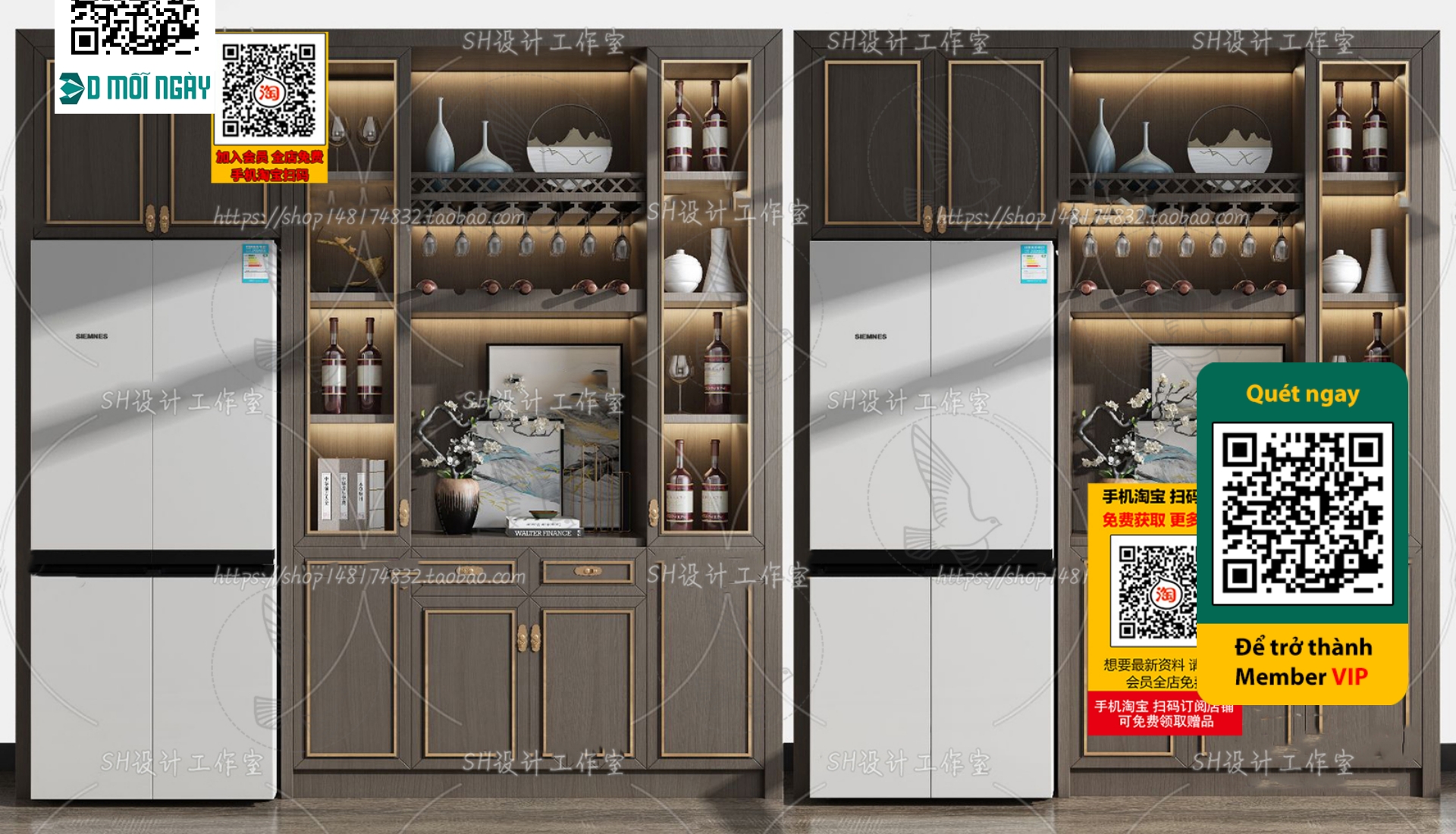 3DS MAX – INTERIOR – WINE SHOP – VRAY / CORONA – 3D MODEL – 5192 - thumbnail 1