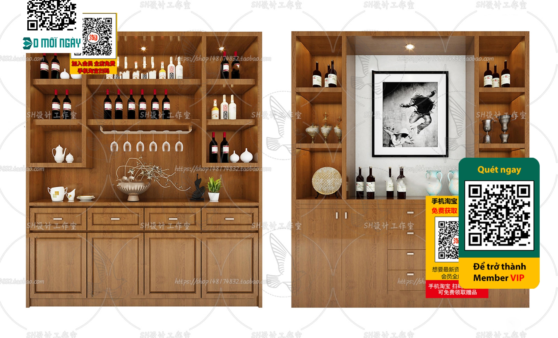 3DS MAX – INTERIOR – WINE SHOP – VRAY / CORONA – 3D MODEL – 5196 - thumbnail 1