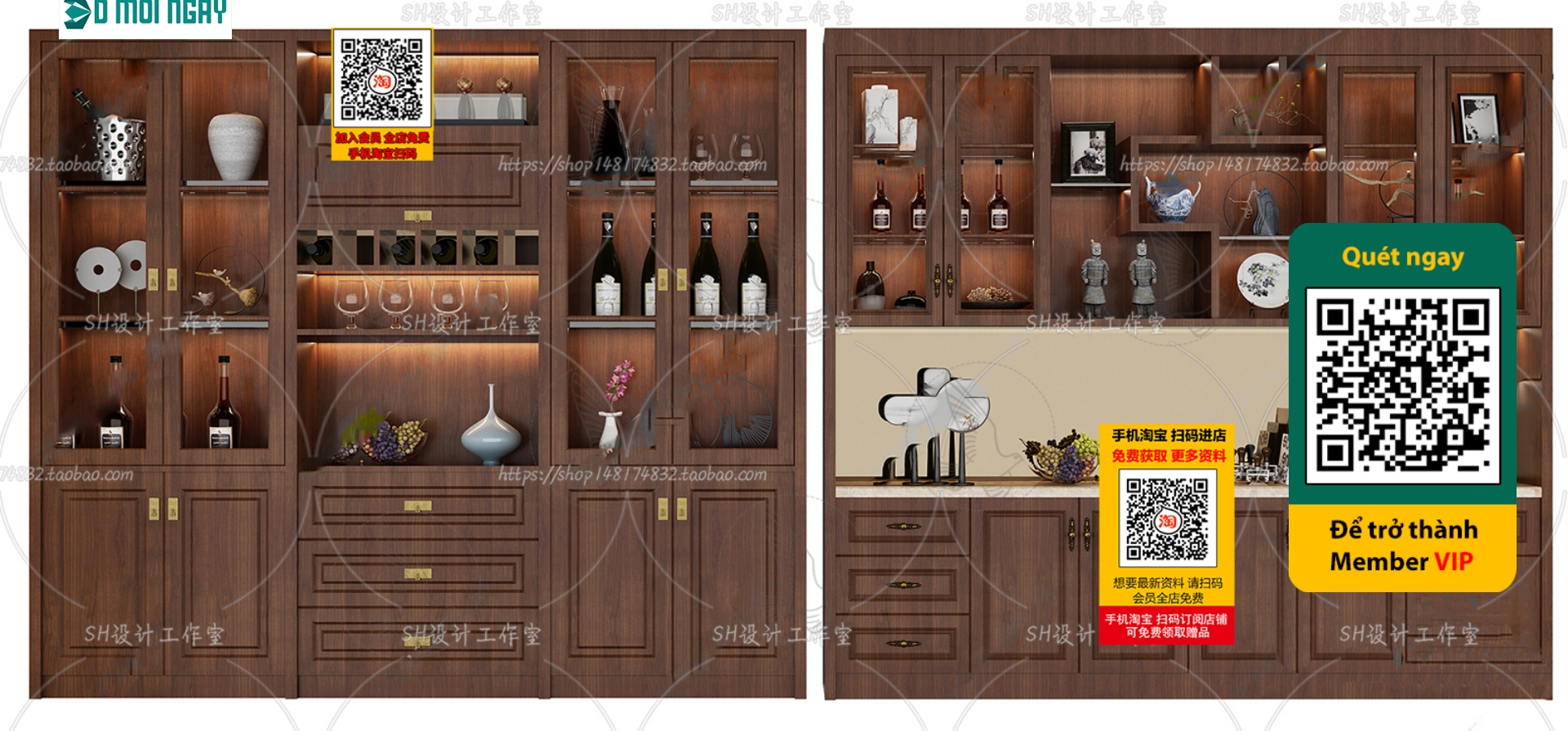 3DS MAX – INTERIOR – WINE SHOP – VRAY / CORONA – 3D MODEL – 5204 - thumbnail 1