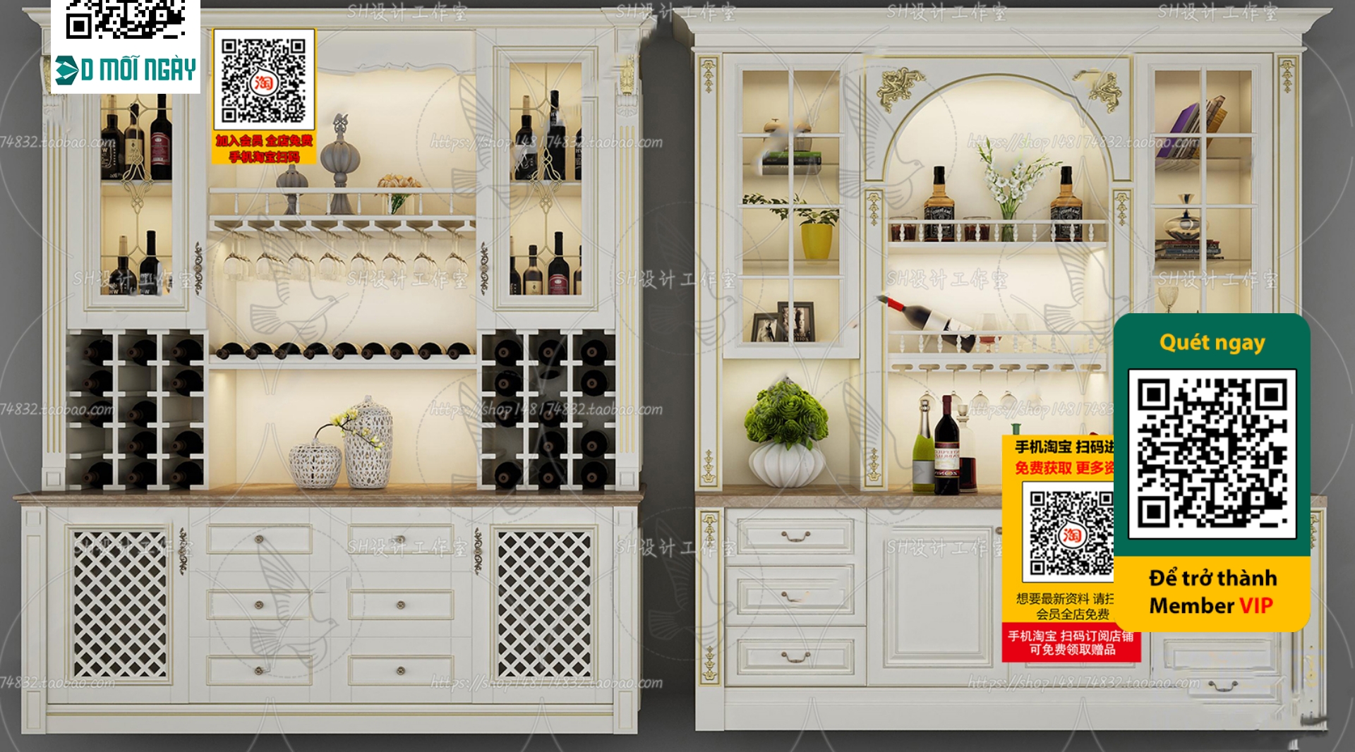 3DS MAX – INTERIOR – WINE SHOP – VRAY / CORONA – 3D MODEL – 5222 - thumbnail 1