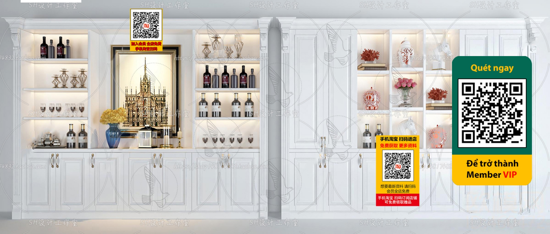 3DS MAX – INTERIOR – WINE SHOP – VRAY / CORONA – 3D MODEL – 5229 - thumbnail 1