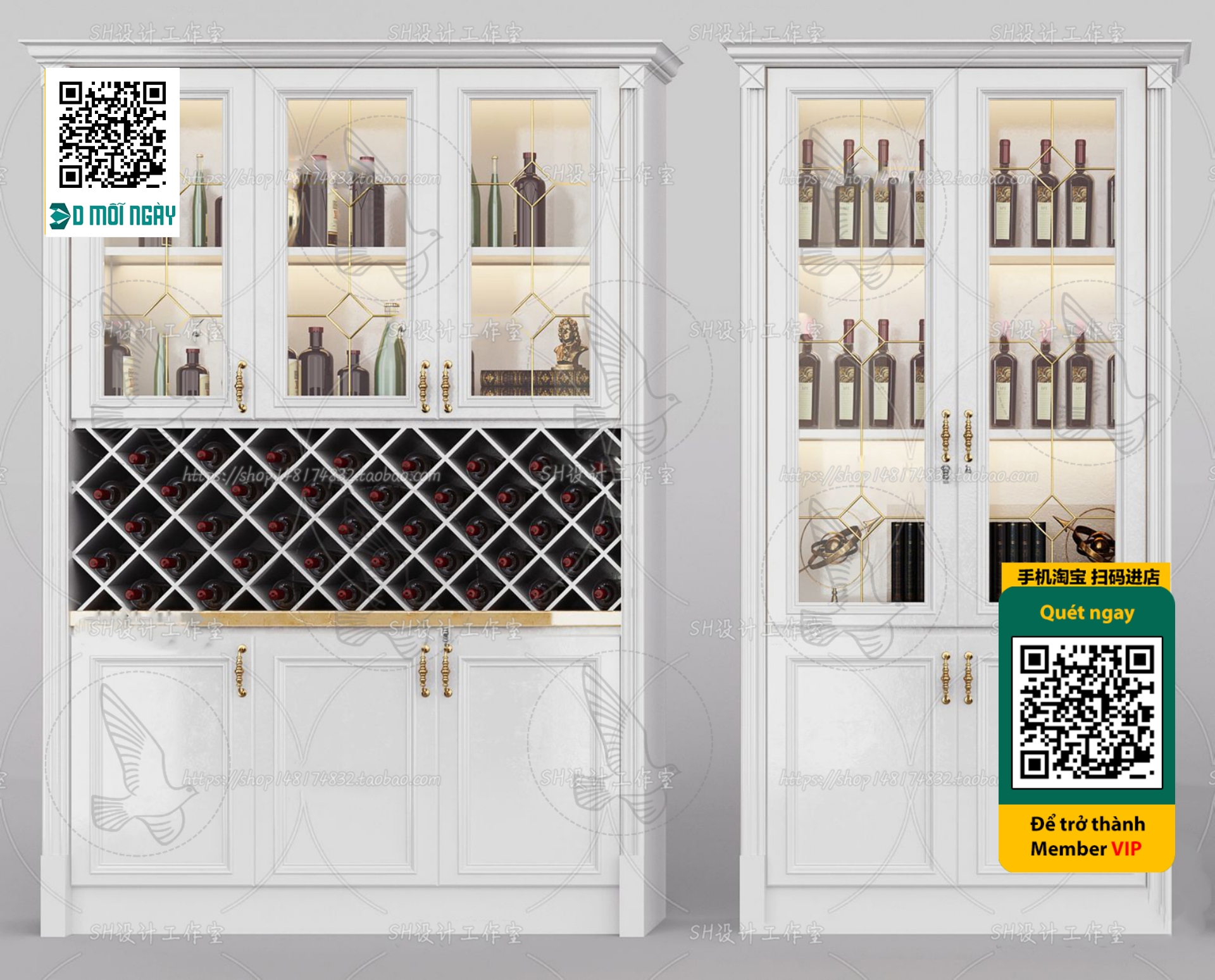 3DS MAX – INTERIOR – WINE SHOP – VRAY / CORONA – 3D MODEL – 5237 - thumbnail 1