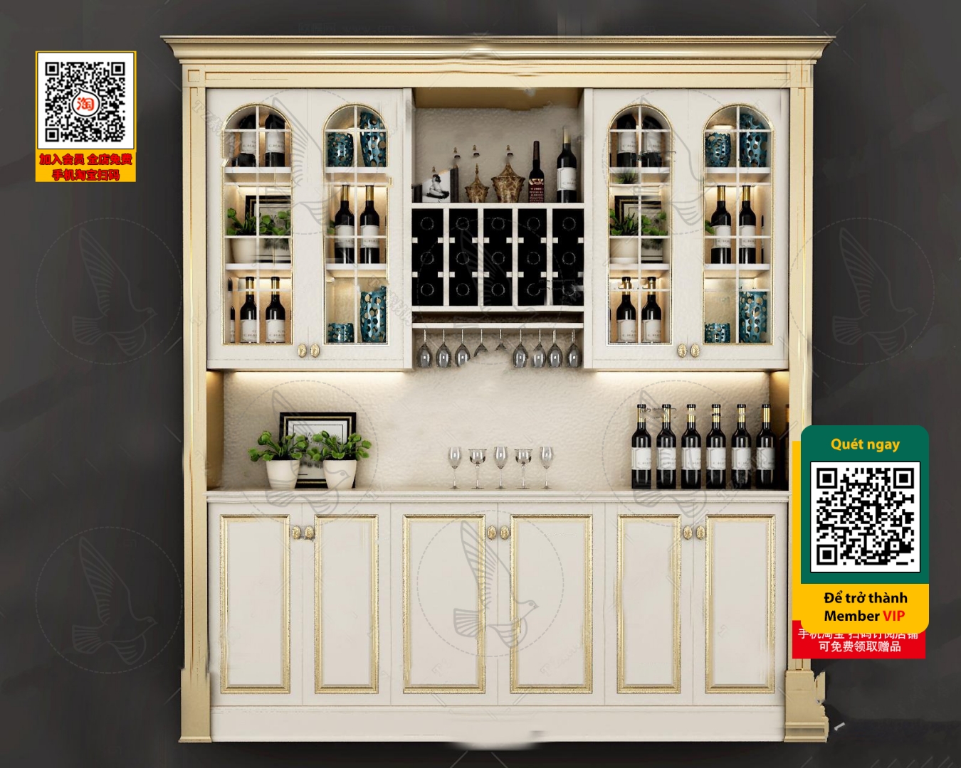 3DS MAX – INTERIOR – WINE SHOP – VRAY / CORONA – 3D MODEL – 5620 - thumbnail 1