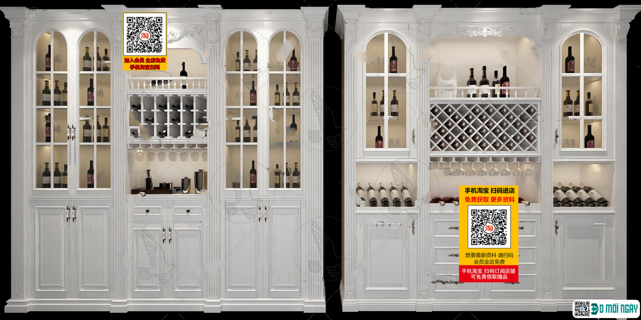 3DS MAX – INTERIOR – WINE SHOP – VRAY / CORONA – 3D MODEL – 5635 - thumbnail 1