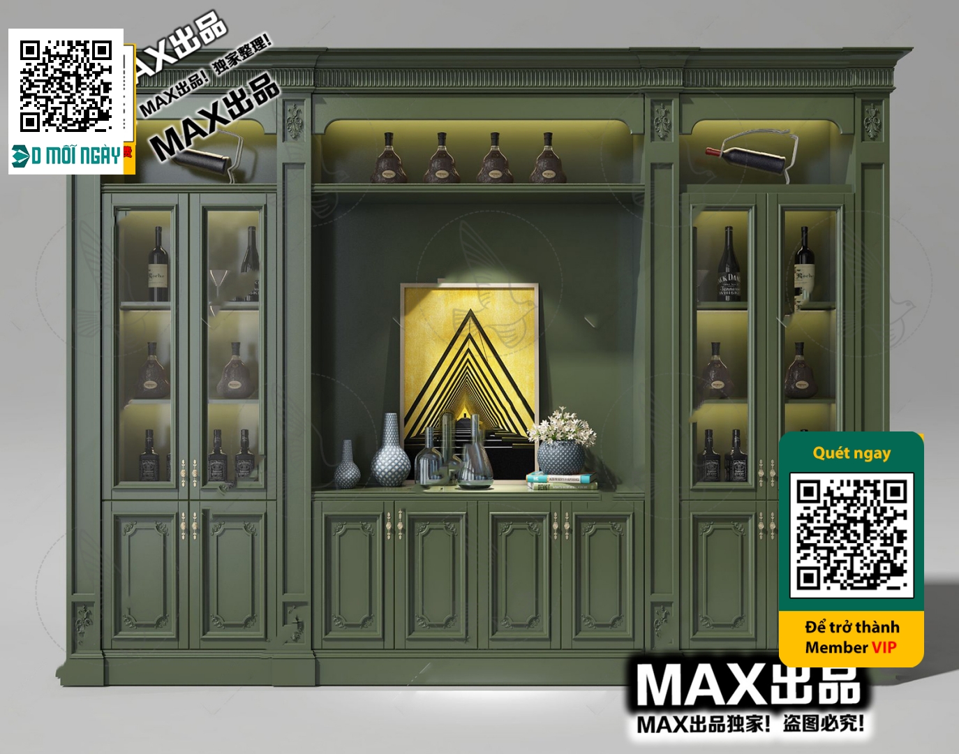 3DS MAX – INTERIOR – WINE SHOP – VRAY / CORONA – 3D MODEL – 5770 - thumbnail 1