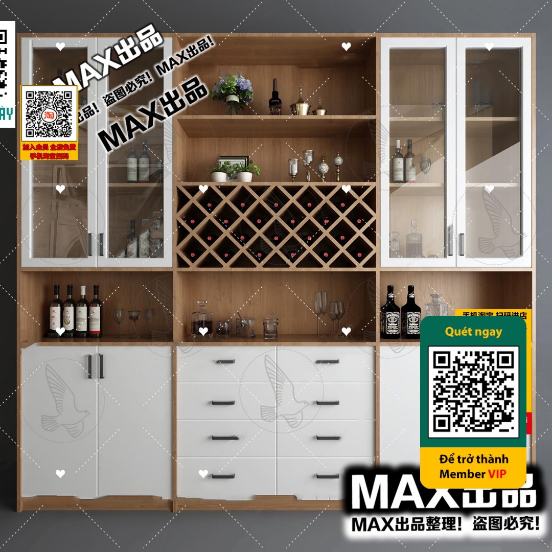 3DS MAX – INTERIOR – WINE SHOP – VRAY / CORONA – 3D MODEL – 5774 - thumbnail 1