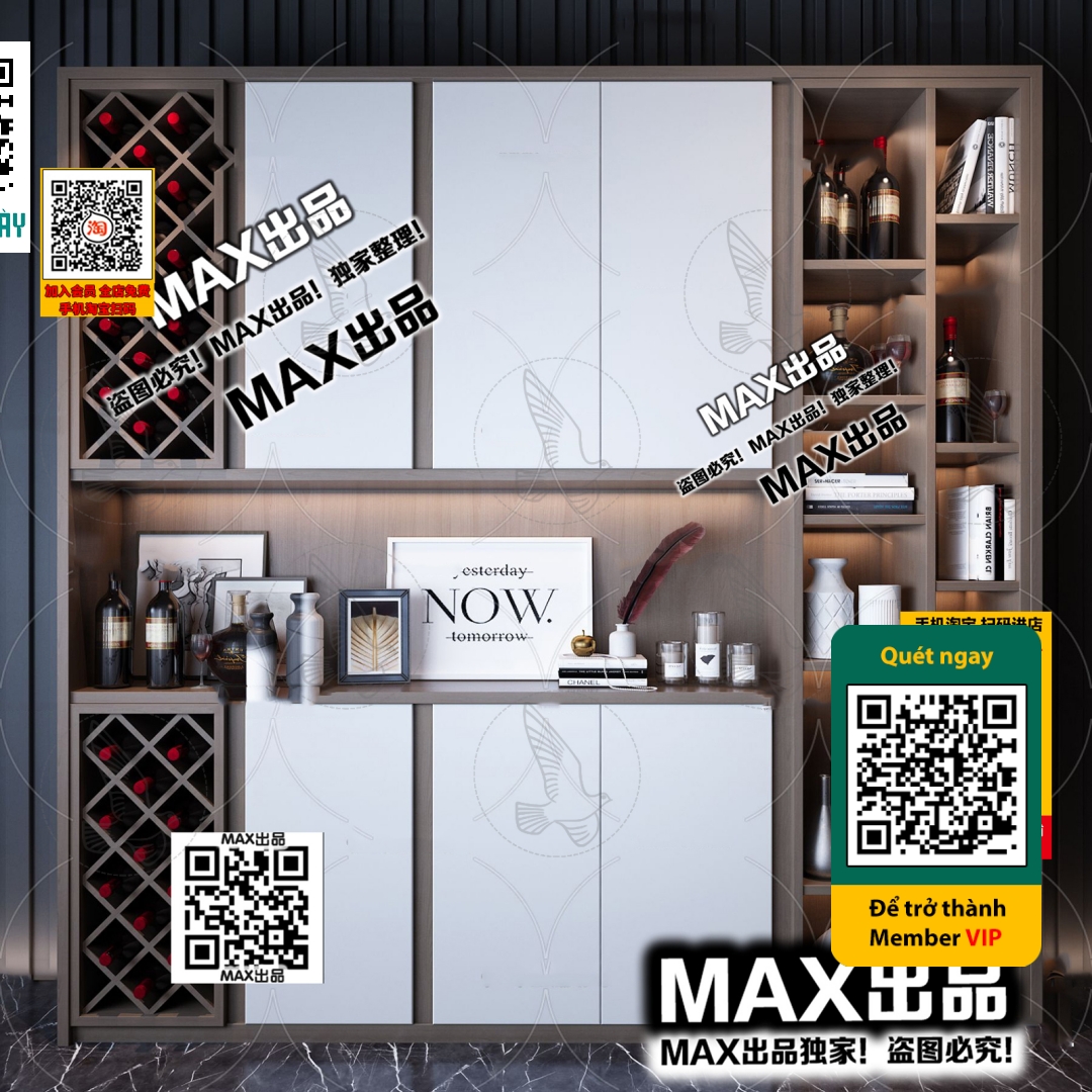 3DS MAX – INTERIOR – WINE SHOP – VRAY / CORONA – 3D MODEL – 5785 - thumbnail 1