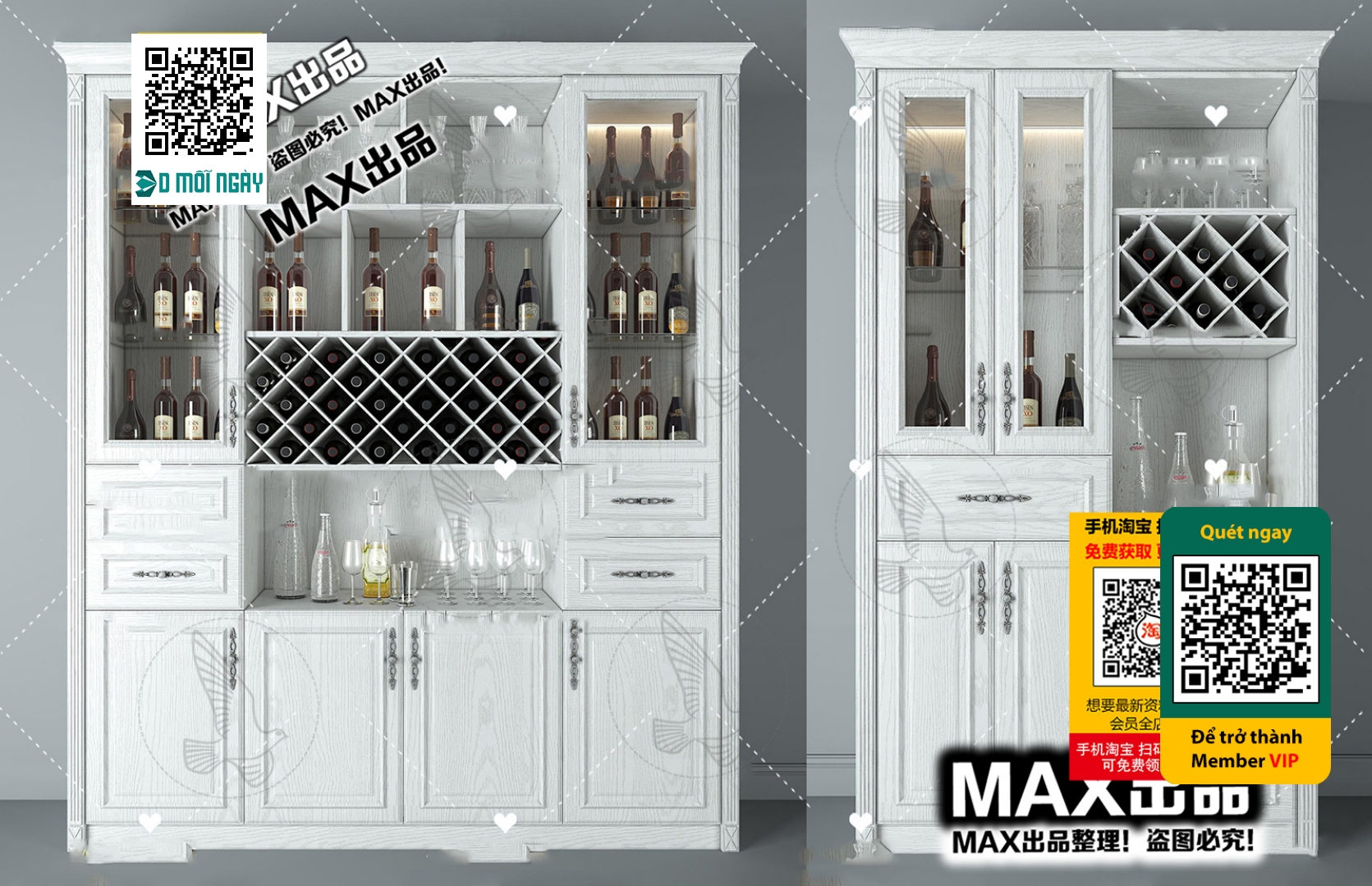 3DS MAX – INTERIOR – WINE SHOP – VRAY / CORONA – 3D MODEL – 5791 - thumbnail 1