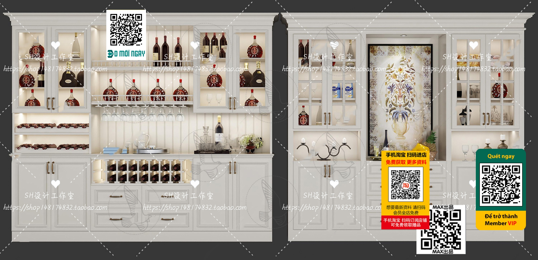 3DS MAX – INTERIOR – WINE SHOP – VRAY / CORONA – 3D MODEL – 5792 - thumbnail 1