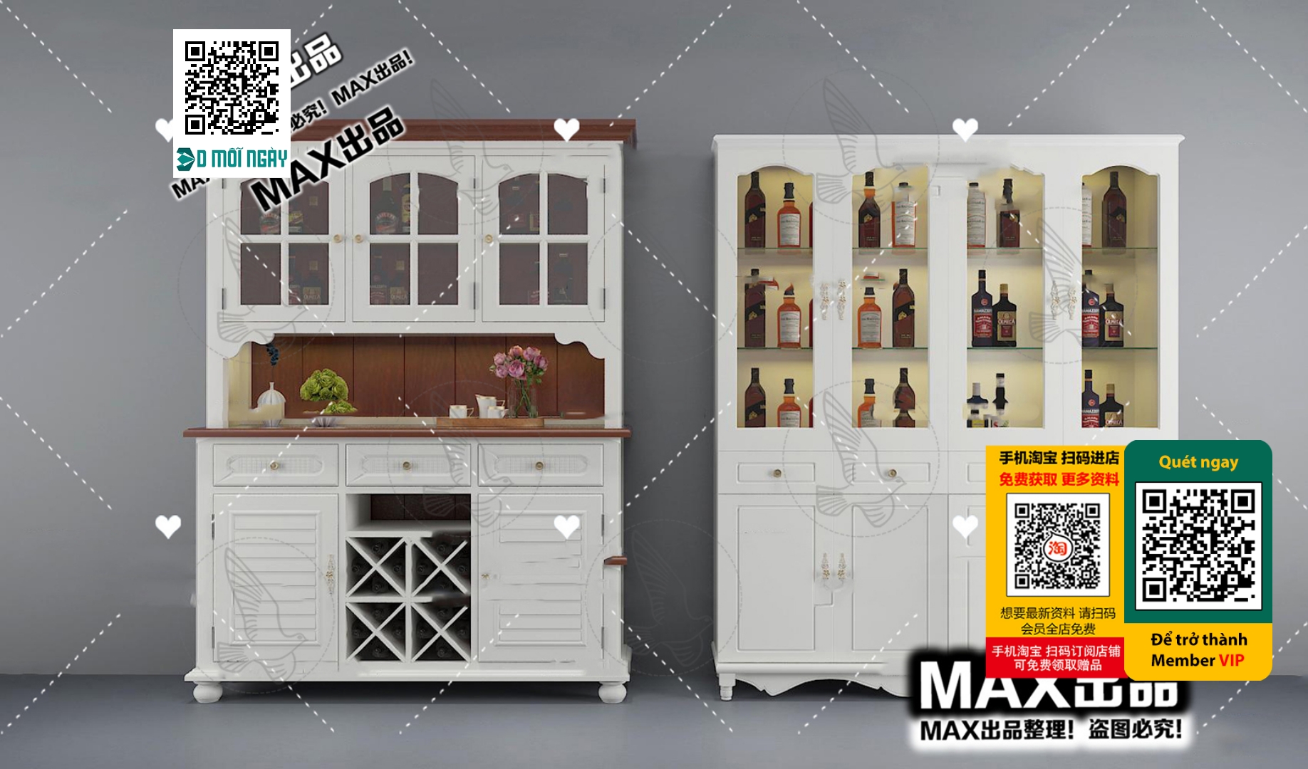 3DS MAX – INTERIOR – WINE SHOP – VRAY / CORONA – 3D MODEL – 5800 - thumbnail 1