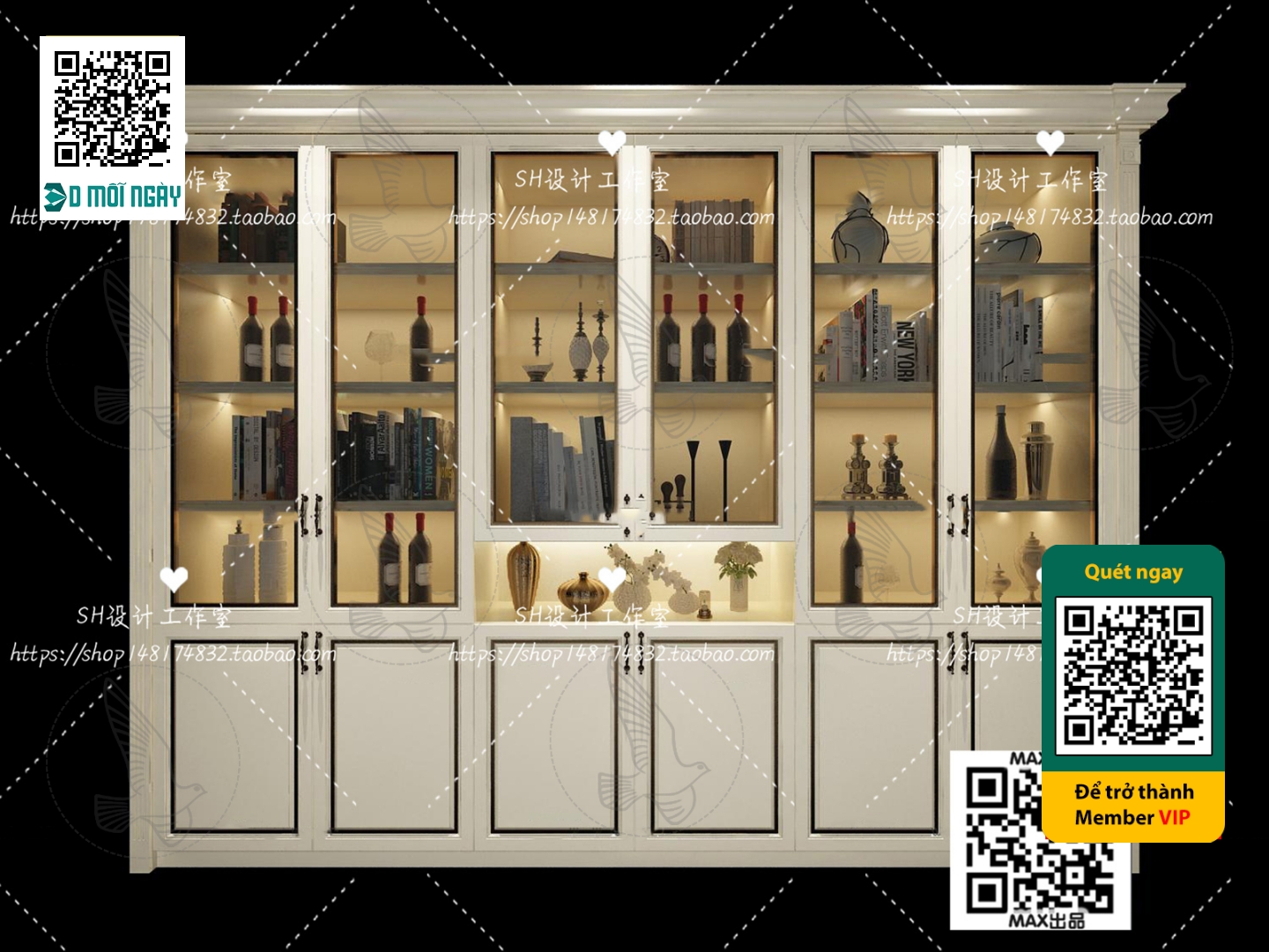 3DS MAX – INTERIOR – WINE SHOP – VRAY / CORONA – 3D MODEL – 5801 - thumbnail 1