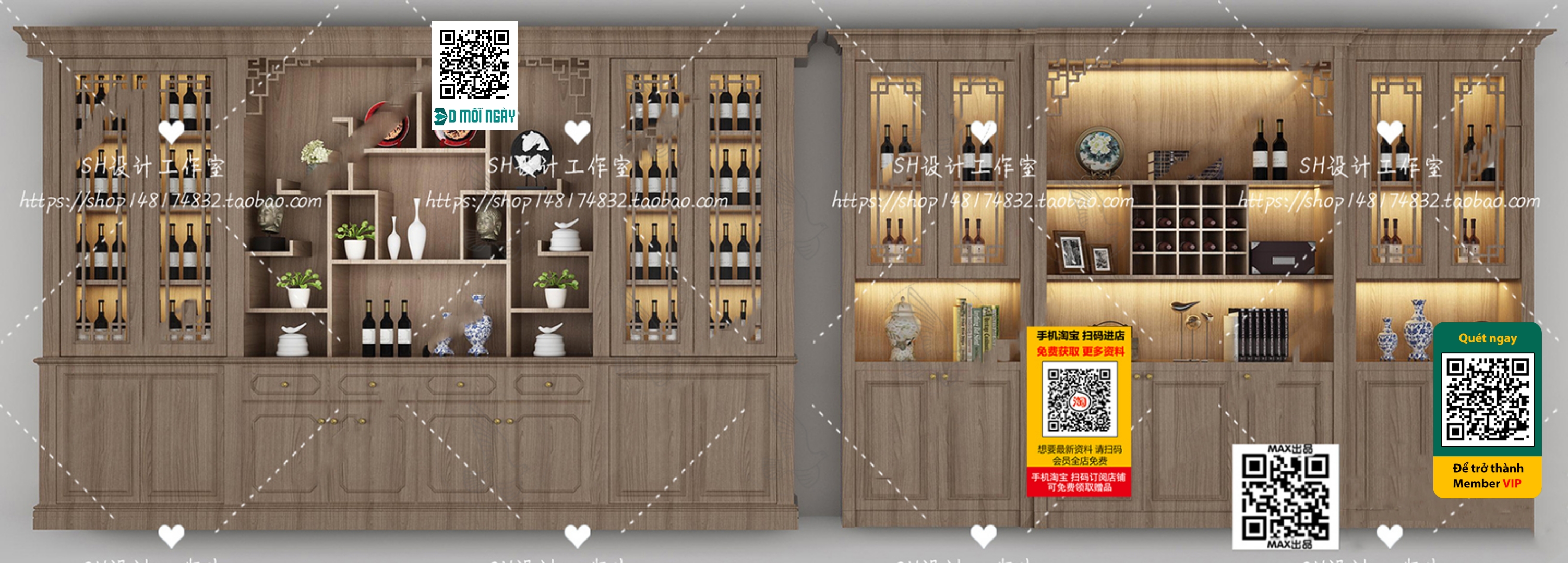 3DS MAX – INTERIOR – WINE SHOP – VRAY / CORONA – 3D MODEL – 5807 - thumbnail 1