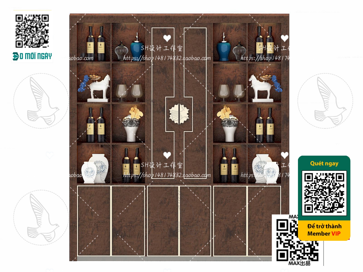 3DS MAX – INTERIOR – WINE SHOP – VRAY / CORONA – 3D MODEL – 5809 - thumbnail 1