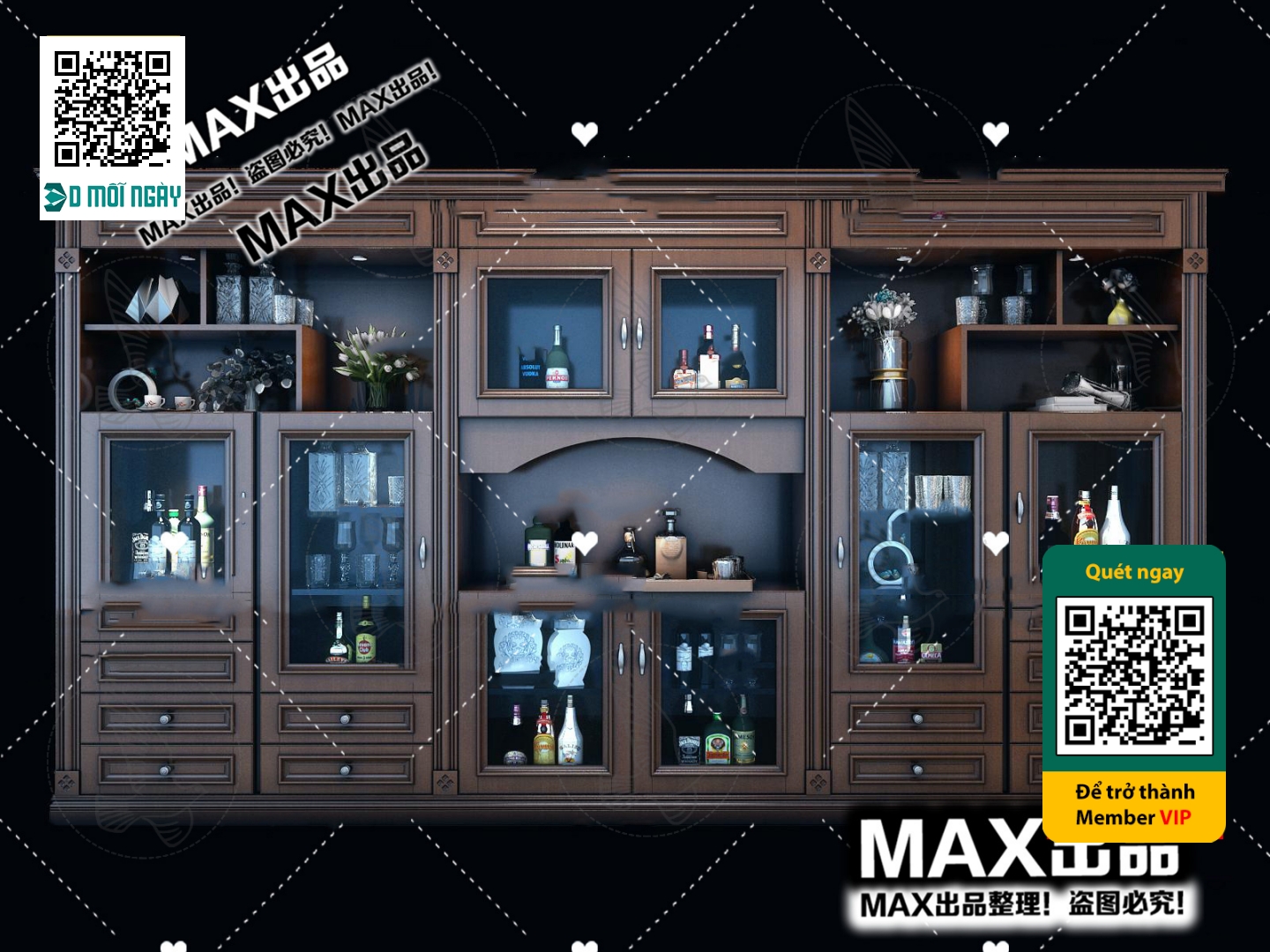 3DS MAX – INTERIOR – WINE SHOP – VRAY / CORONA – 3D MODEL – 5811 - thumbnail 1