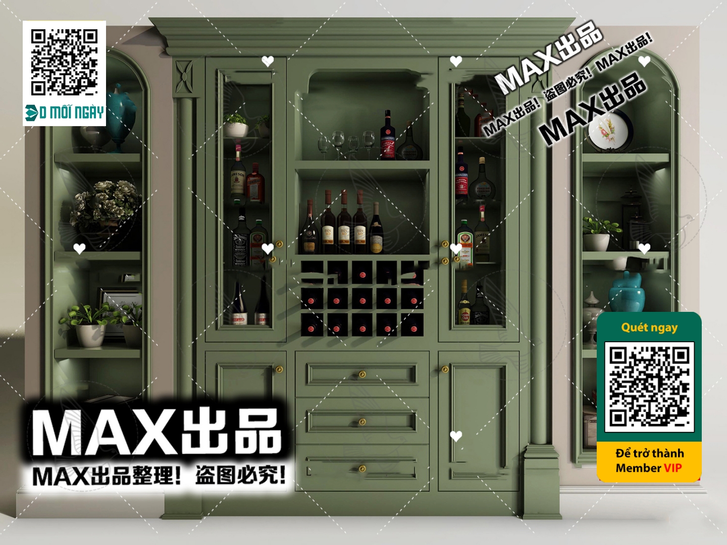 3DS MAX – INTERIOR – WINE SHOP – VRAY / CORONA – 3D MODEL – 5817 - thumbnail 1