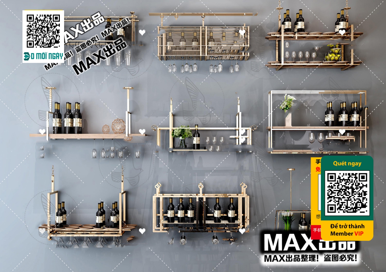 3DS MAX – INTERIOR – WINE SHOP – VRAY / CORONA – 3D MODEL – 5819 - thumbnail 1