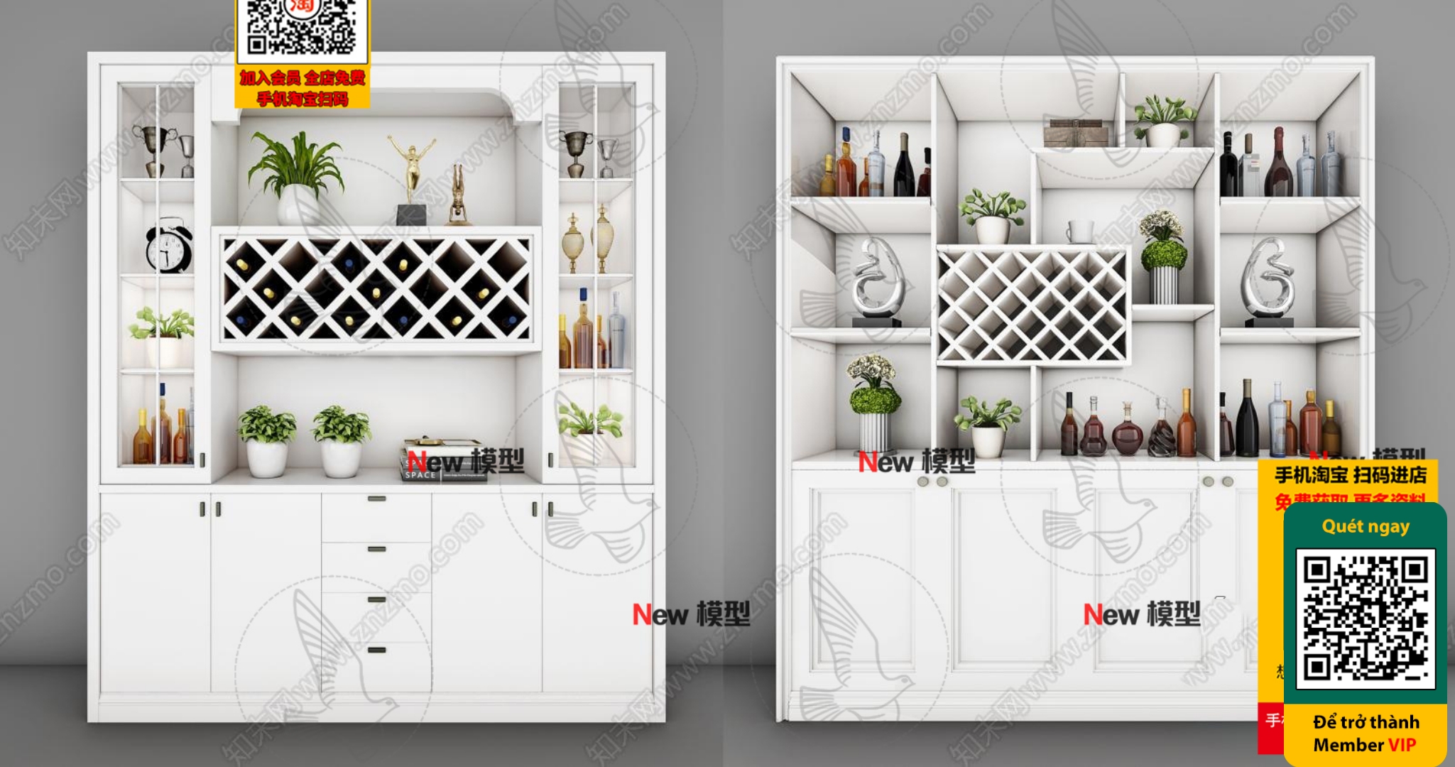 3DS MAX – INTERIOR – WINE SHOP – VRAY / CORONA – 3D MODEL – 6175 - thumbnail 1