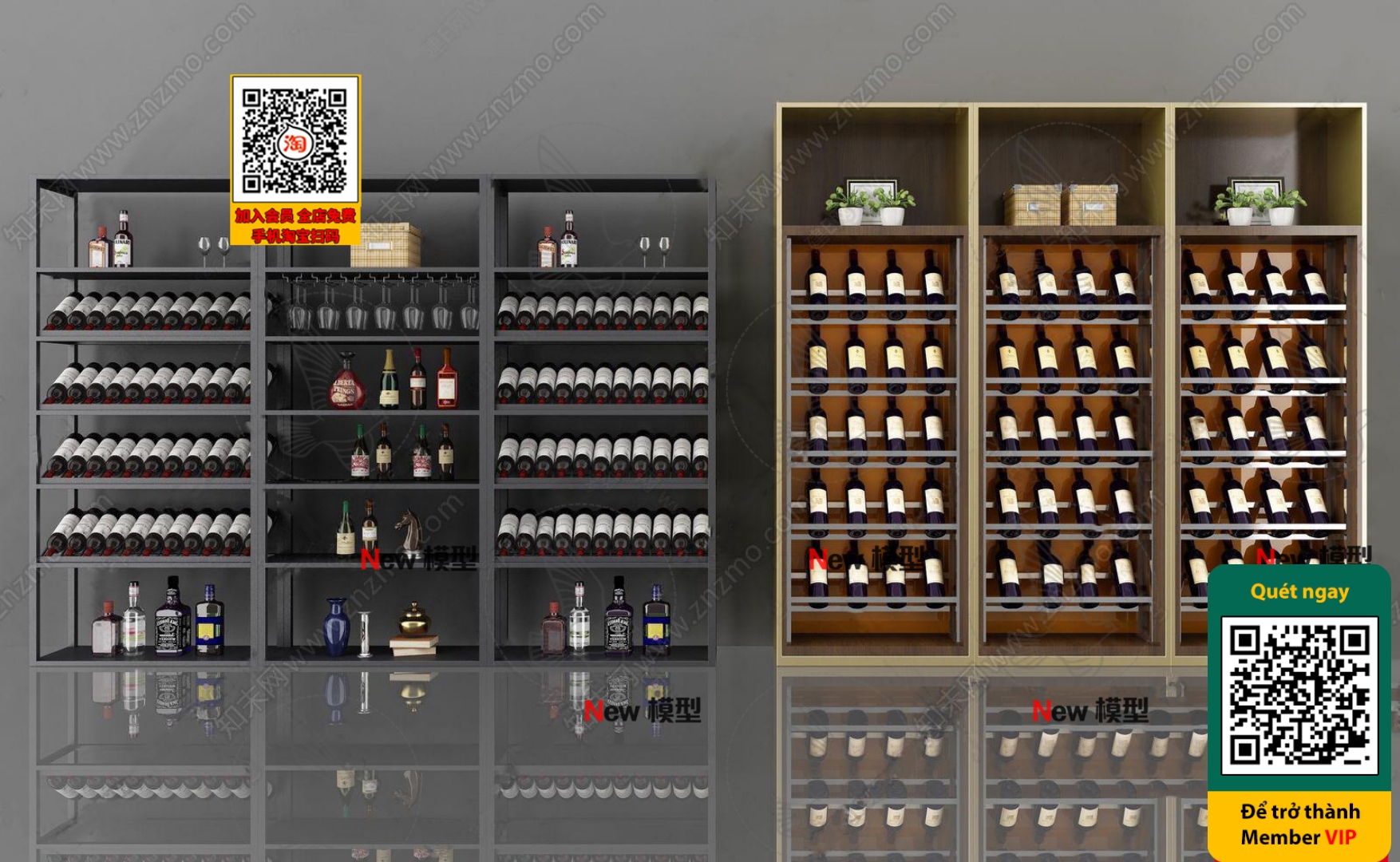 3DS MAX – INTERIOR – WINE SHOP – VRAY / CORONA – 3D MODEL – 6191 - thumbnail 1