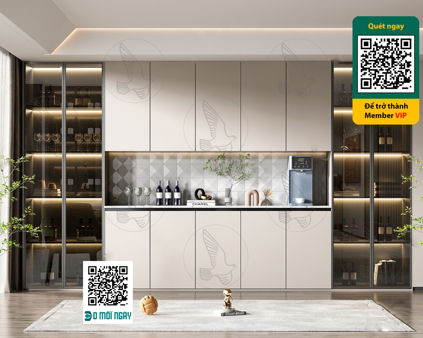 Wine cabinet 3D – 019 – 3823 - thumbnail 1