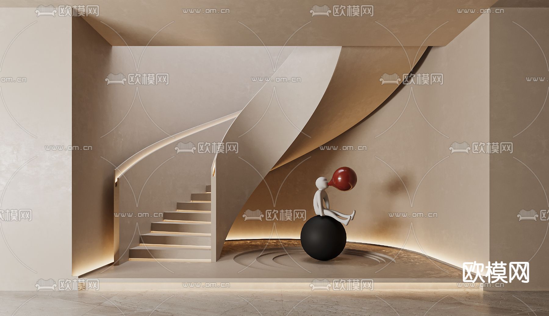 DECORATION – ENTRANCE – VRAY / CORONA – 3D MODEL – 1093 - thumbnail 1