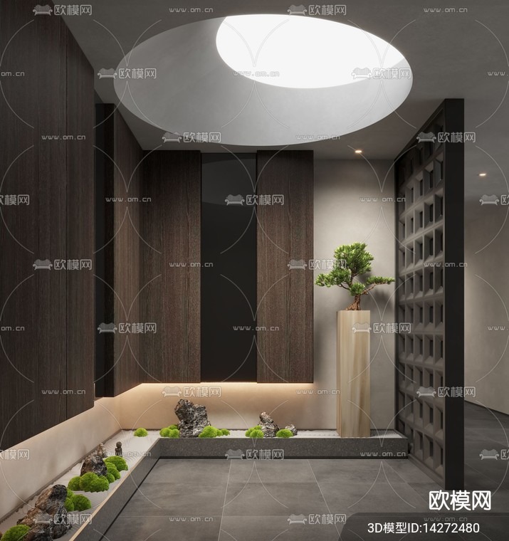 DECORATION – ENTRANCE – VRAY / CORONA – 3D MODEL – 1106 - thumbnail 1