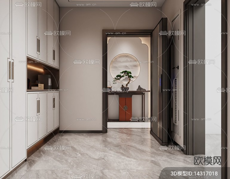 DECORATION – ENTRANCE – VRAY / CORONA – 3D MODEL – 1135 - thumbnail 1