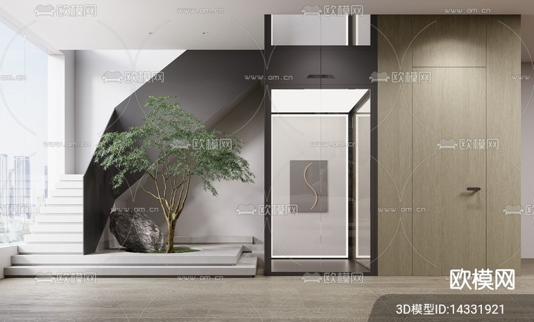 DECORATION – ENTRANCE – VRAY / CORONA – 3D MODEL – 1145 - thumbnail 1