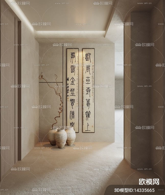 DECORATION – ENTRANCE – VRAY / CORONA – 3D MODEL – 1150 - thumbnail 1