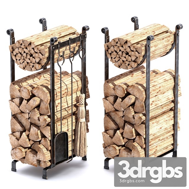 Accessories Enclume Hearth Log Rack 3dsmax Download - thumbnail 1