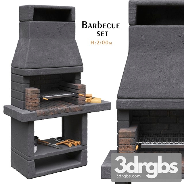 Aran Barbecue Grill 1 Barbecue 3dsmax Download - thumbnail 1