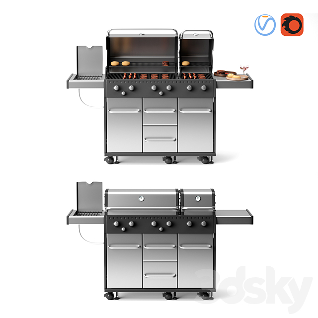 Barbecue 09 3DSMax File - thumbnail 1