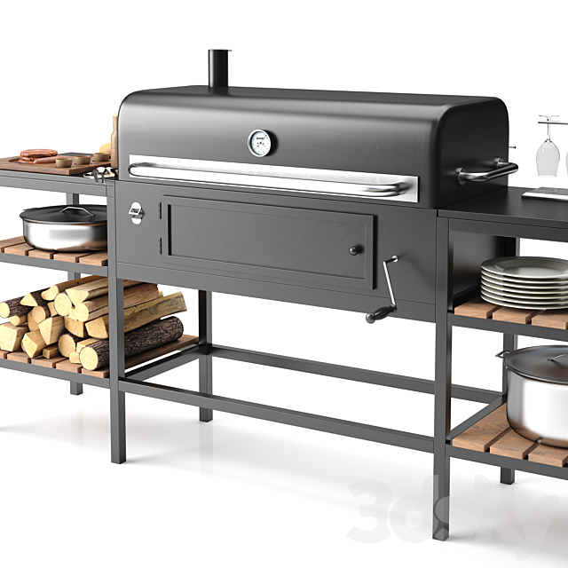 Barbecue 17 3ds Max - thumbnail 3