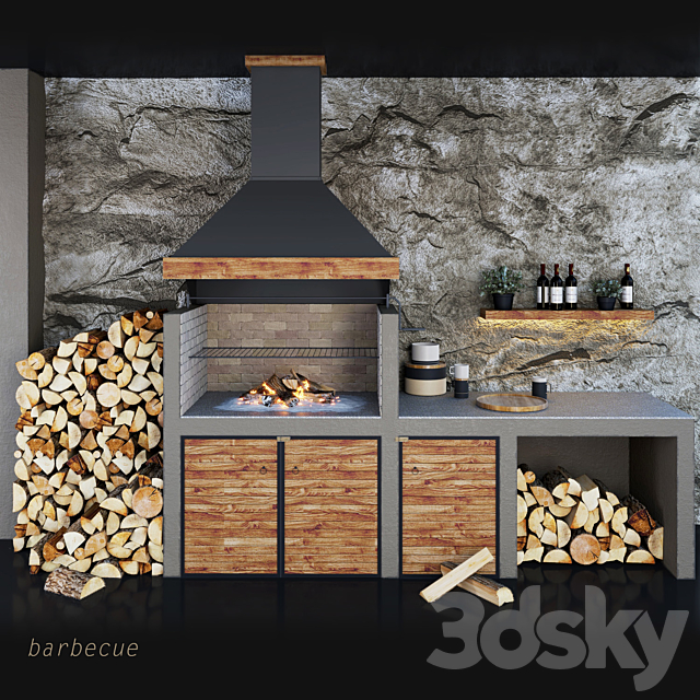 Barbecue 3ds Max - thumbnail 1