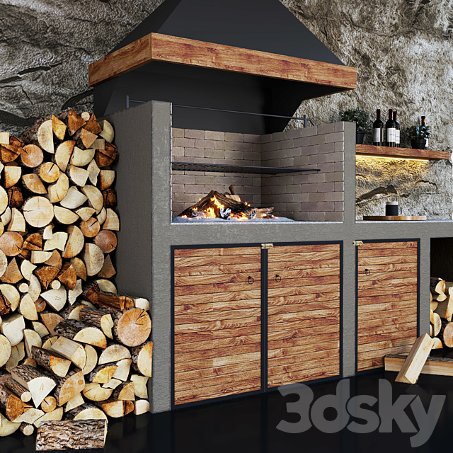 Barbecue 3ds Max - thumbnail 3