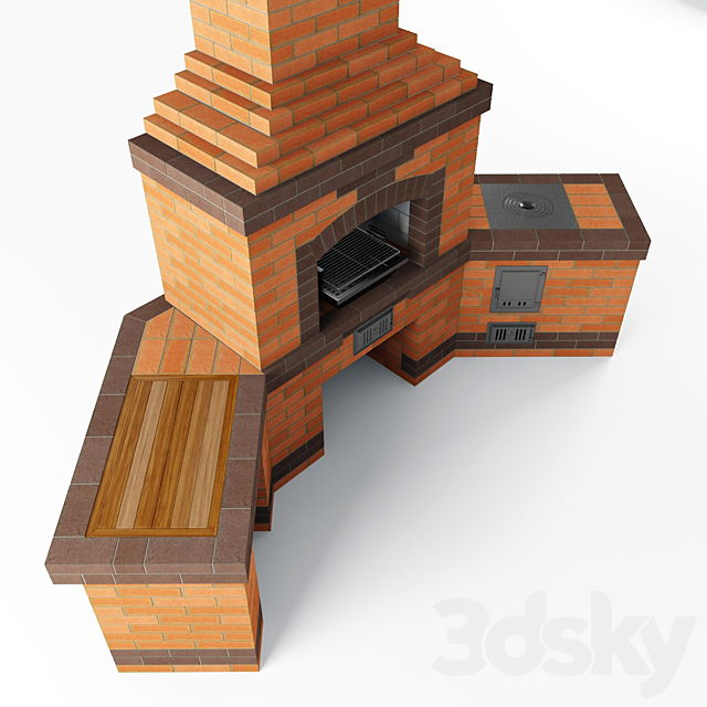 Barbecue 3DS Max Model - thumbnail 2