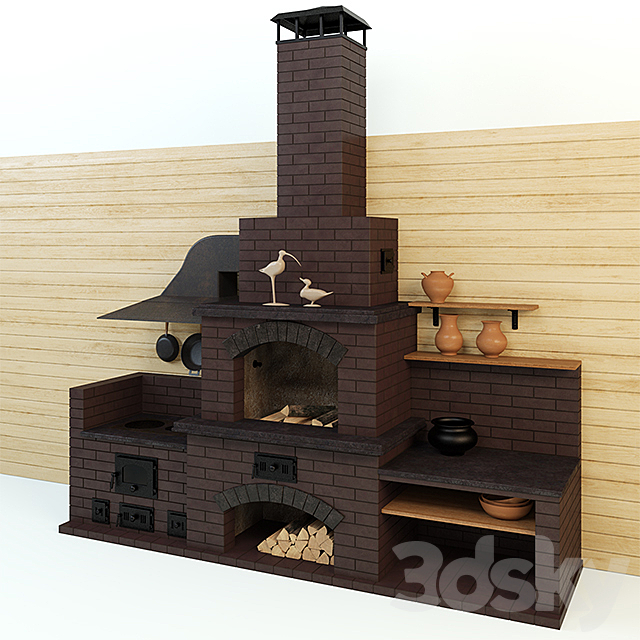 Barbecue 3DSMax File - thumbnail 1