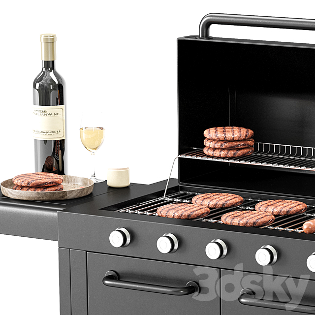 Barbecue 43 3DS Max Model - thumbnail 6