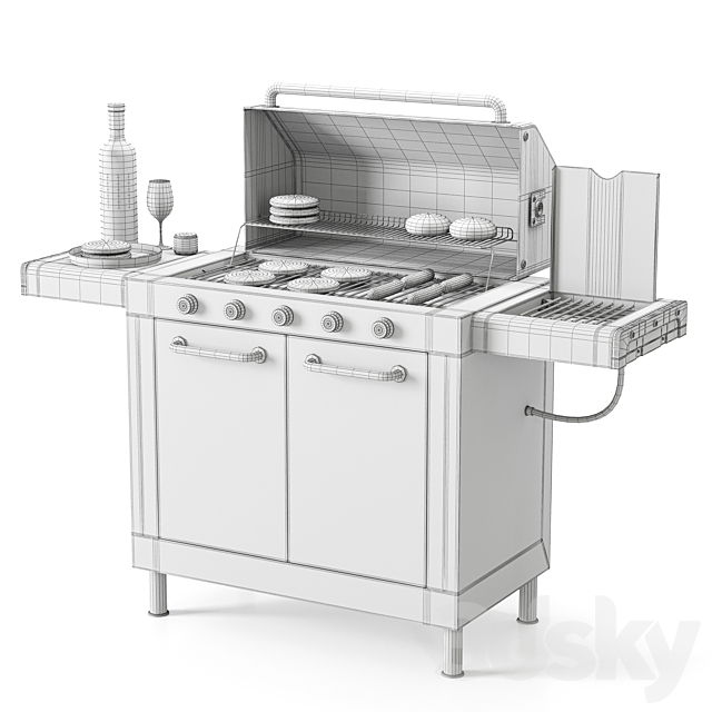 Barbecue 43 3DS Max Model - thumbnail 7