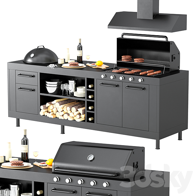 Barbecue 55 3ds Max - thumbnail 1