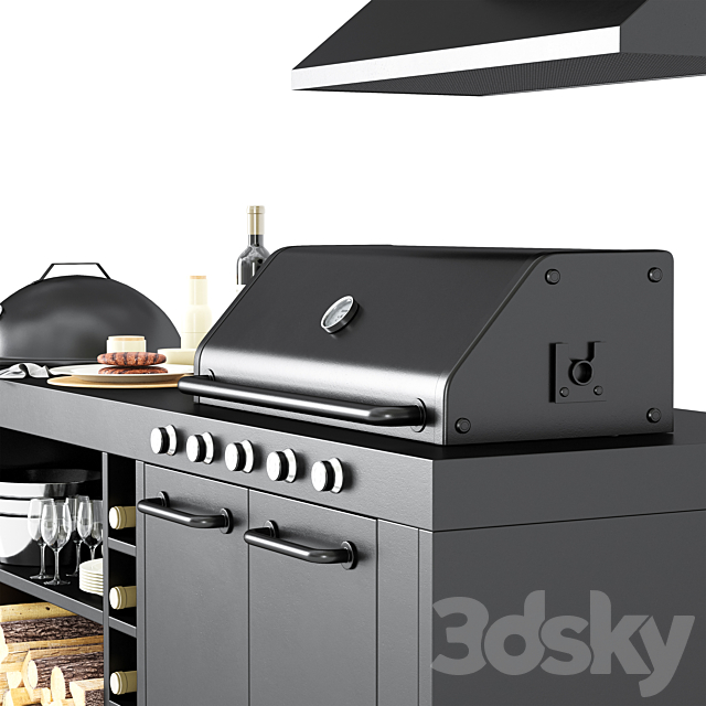 Barbecue 55 3ds Max - thumbnail 2