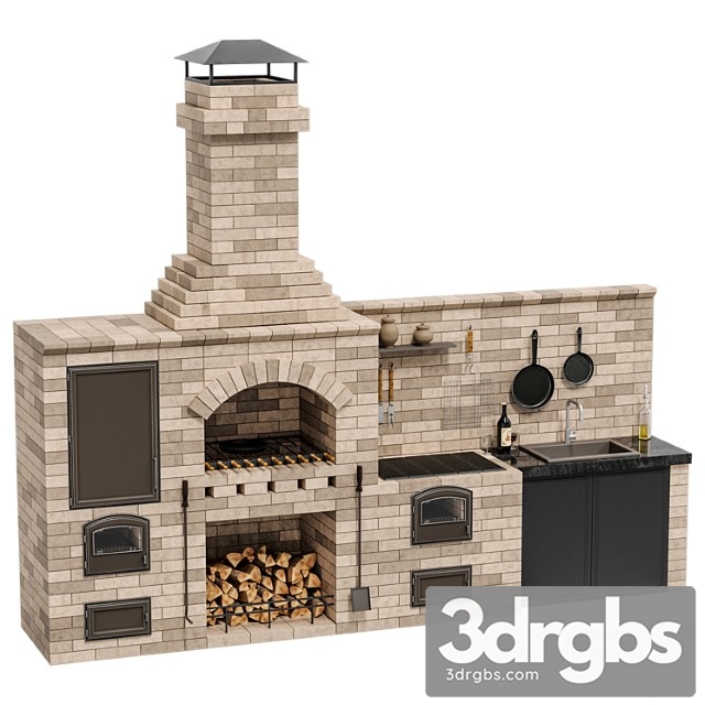 Barbecue Big R 78 Radius 3dsmax Download - thumbnail 1